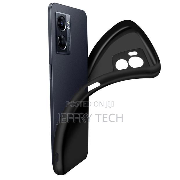 Oppo A77 Resistant Silicone Gel Flexible Case Black - thumbnail 2