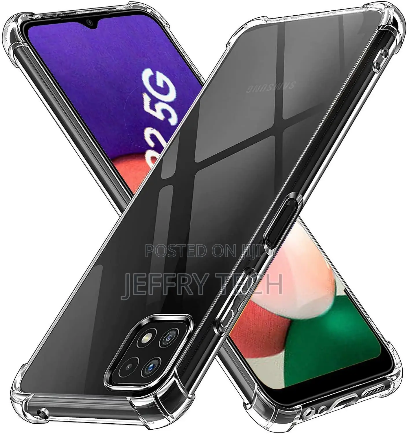 Samsung Galaxy A22 5G Case, Slim Clear Gel Shockproof Silico