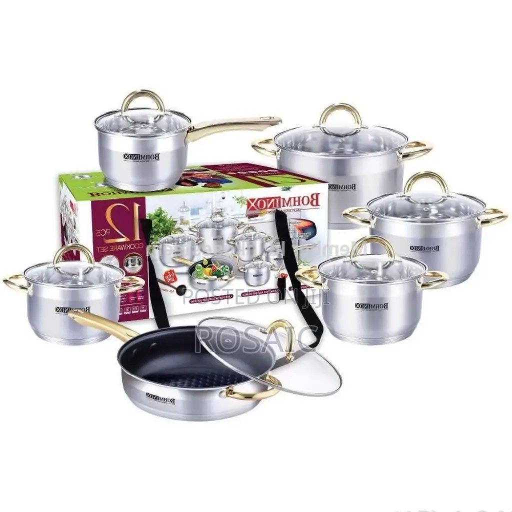 12 Pieces Bominox Cookware