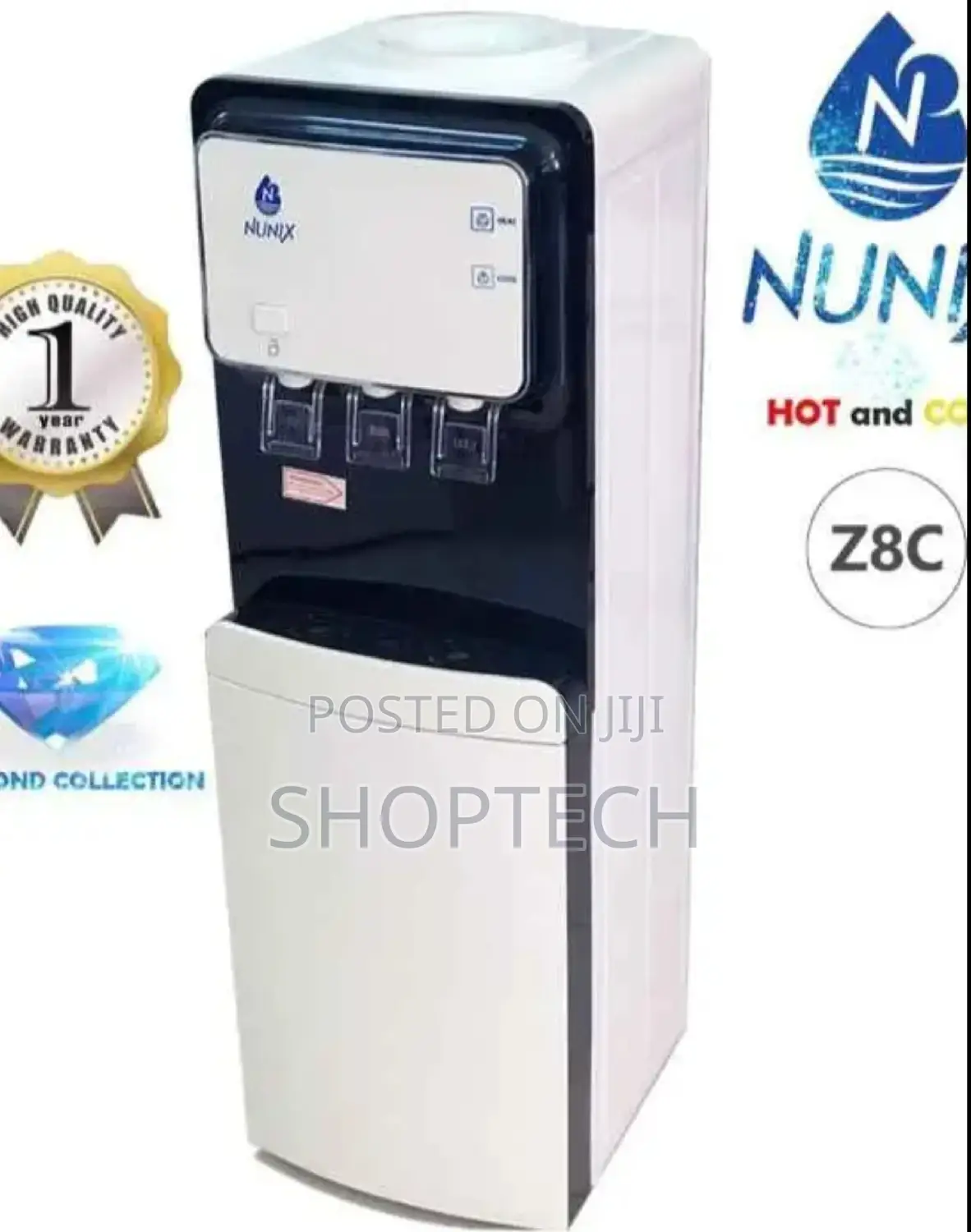 Nunix Z8C 3 Taps Hot, Normal and Cold Water Dispenser.