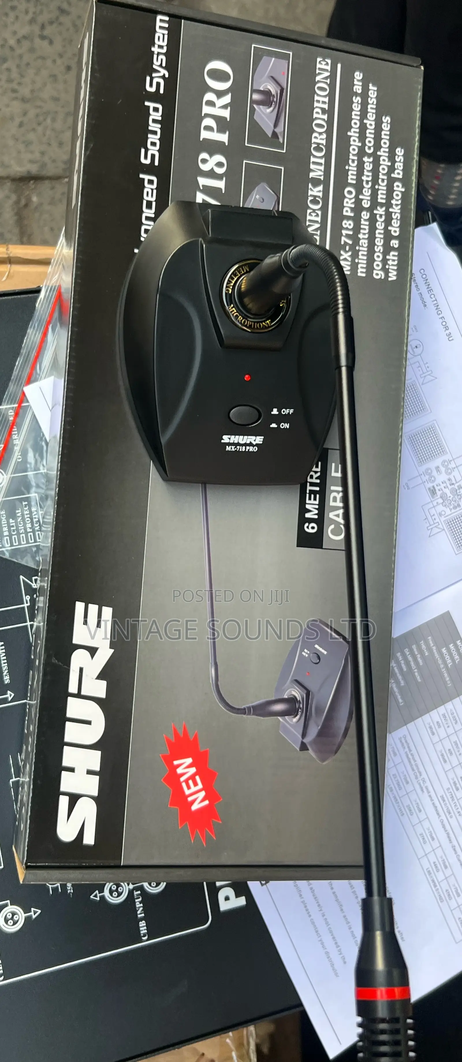 Shure Mx718 Pro Conference Gooseneck Table Microphone
