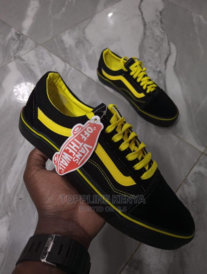 SKATE Model Vans Black and Yellow Classic Old Skool Vans in Nairobi