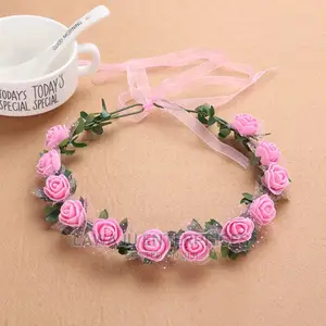 Baby Shower Flowered Tiara Crown Headband
