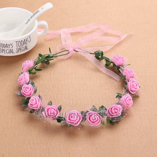 Baby Shower Flowered Tiara Crown Headband - thumbnail 3