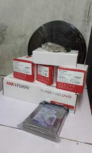 Hikvision 2 CCTV Camera Full Kit 1.3MP (With 500GB HDD+50M)
