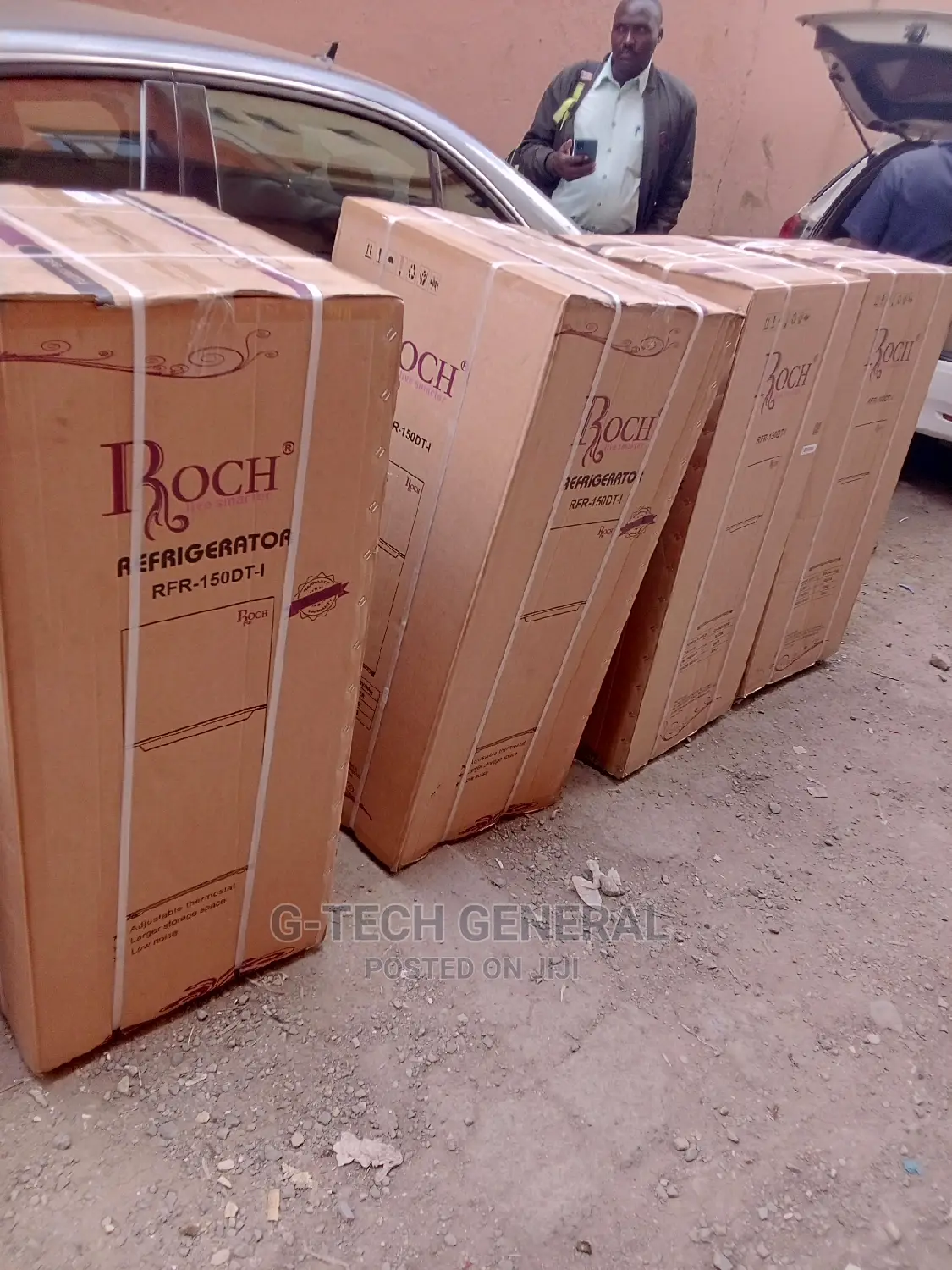 Roch RFR-150dt-I Top-Mounted Defrost Fridge - 118l - Inox