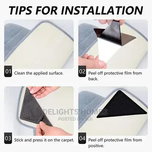 4pcs Ruggies Rug Carpet, Mat Grippers