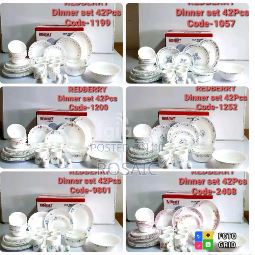 Redberry Dinner Set 42pieces