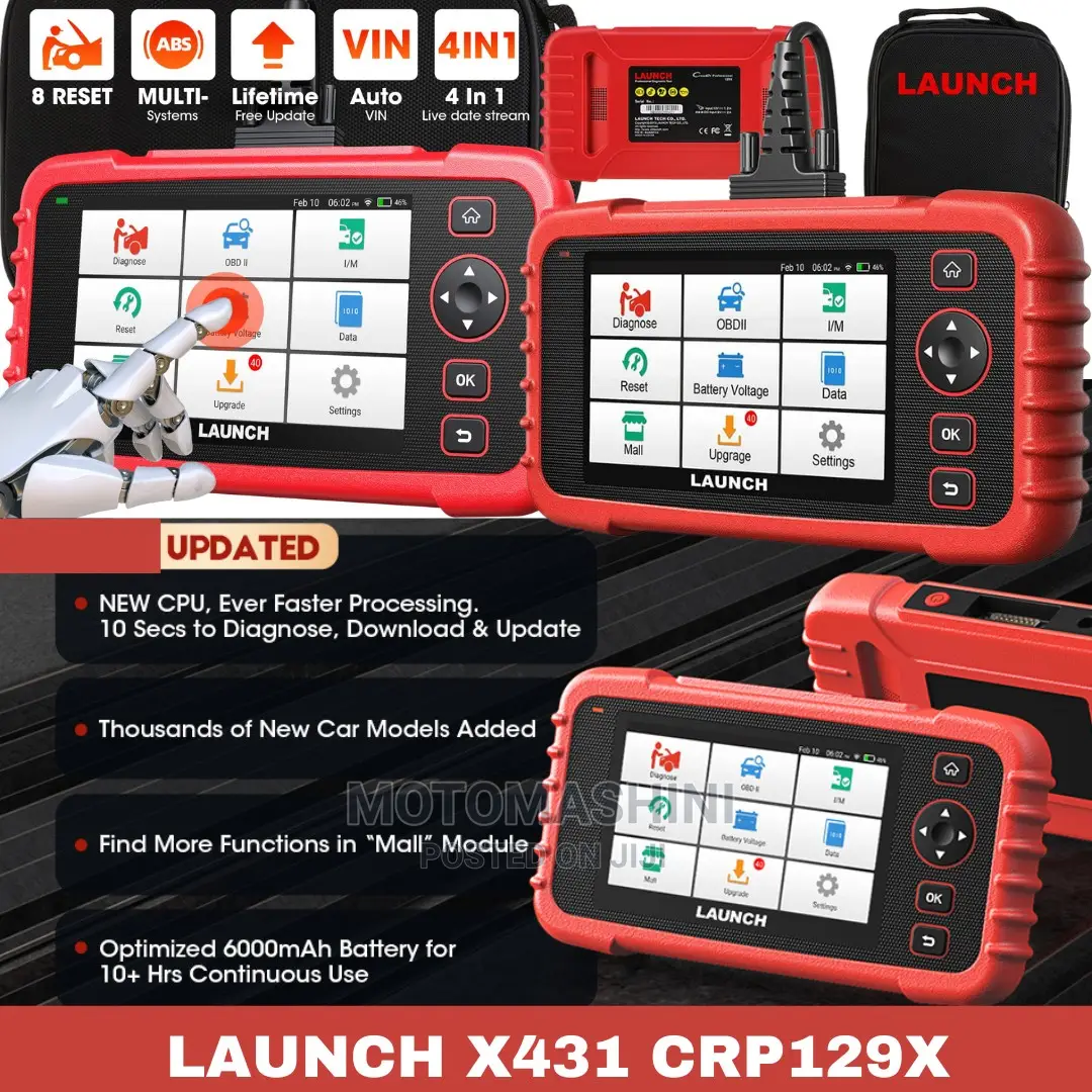 Launch X431 Crp129x Obd2 Latest Car Diagnosis Machine