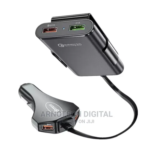 Car Back Seat 4-Port Charger 3.0