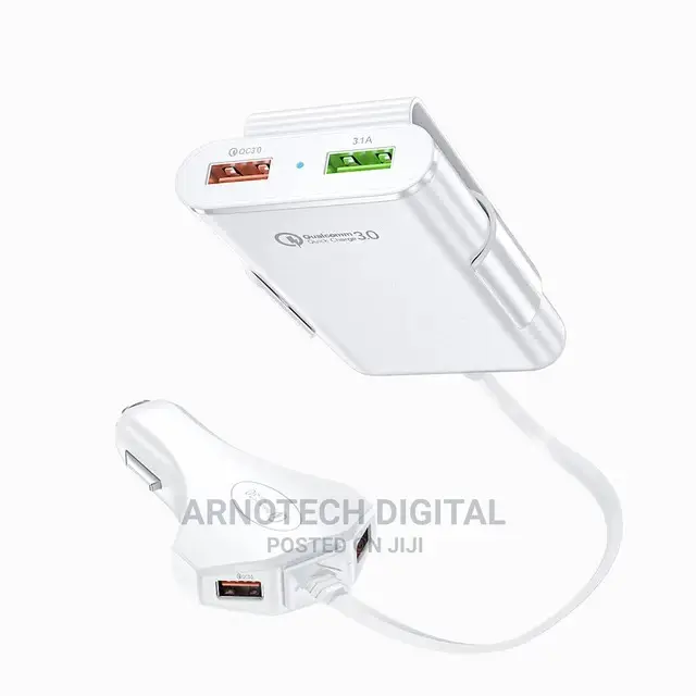 Car Back Seat 4-Port Charger 3.0