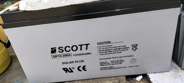 200ah/20hrs Scotts Solar Battery - main view