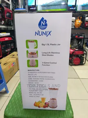 Nunix 2 in 1 Blender With Grinding Machine 1.5L