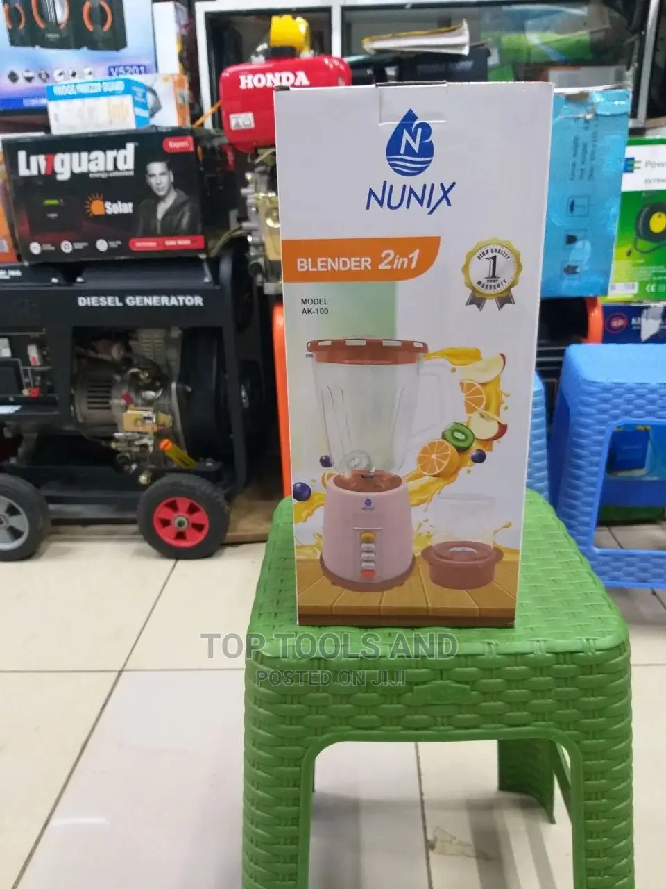 Nunix 2 in 1 Blender With Grinding Machine 1.5L