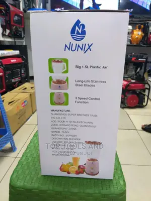 Nunix 2 in 1 Blender With Grinding Machine 1.5L