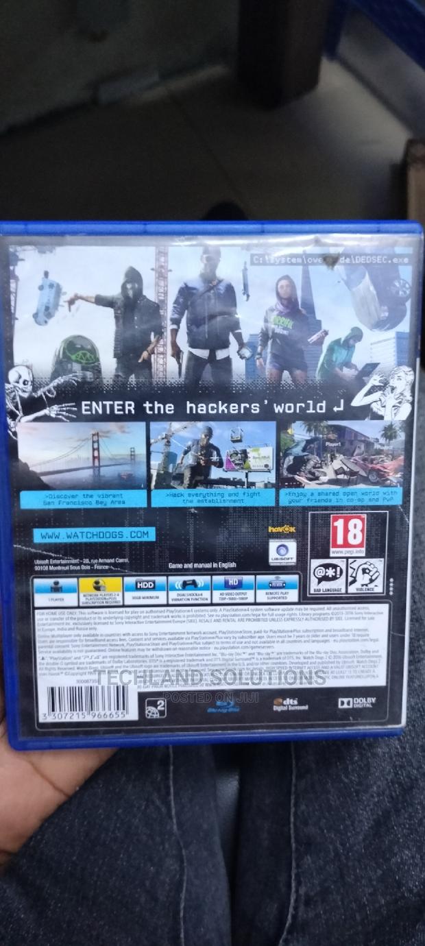 Used Watchdogs 2 Ps4 Game
