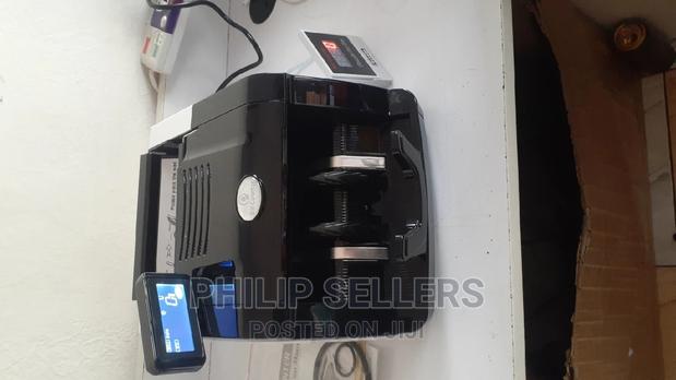 Money Cash Bill Counter Machine Bank Counterfeit Detector C - thumbnail 3