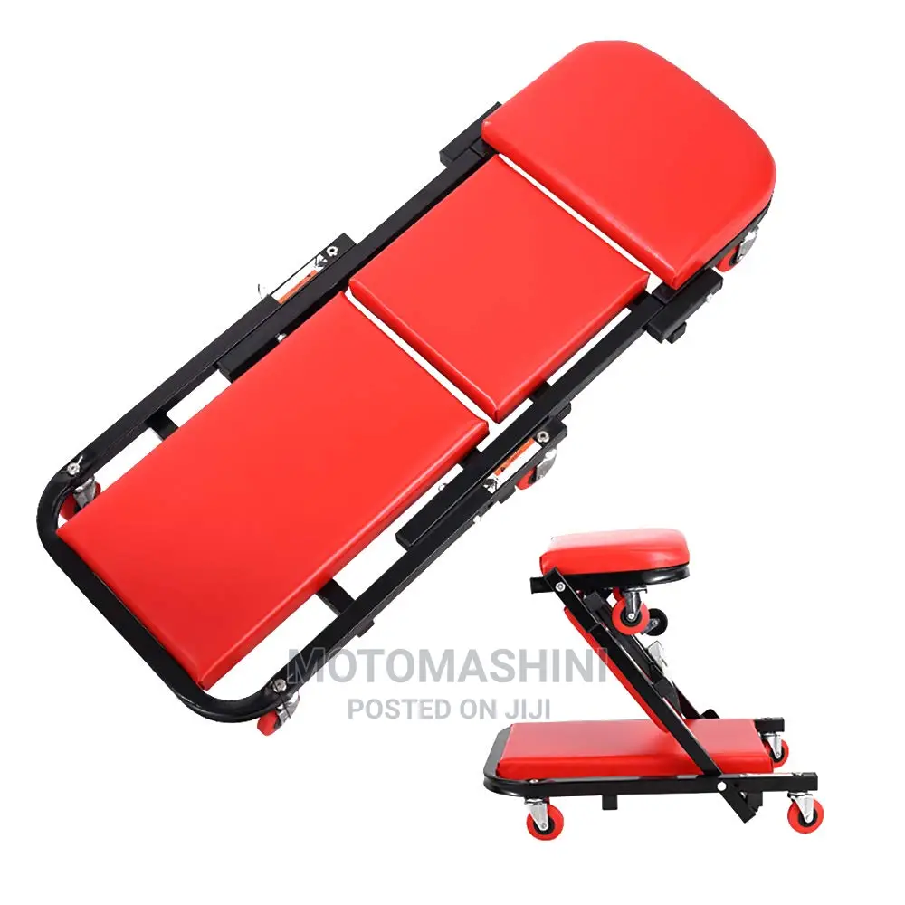 2 in 1 Roller Creeper Bed Board Seat for Mechanic Workshop