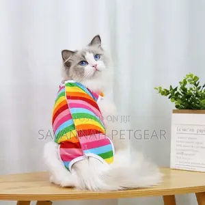 Funky Small Dog Cat Recovery Suit Clothe Pajamas