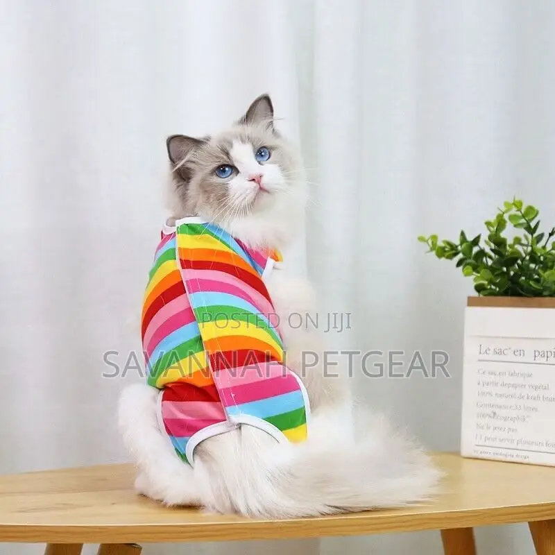 Funky Small Dog Cat Recovery Suit Clothe Pajamas