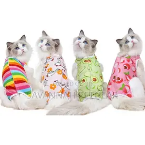 Funky Small Dog Cat Recovery Suit Clothe Pajamas