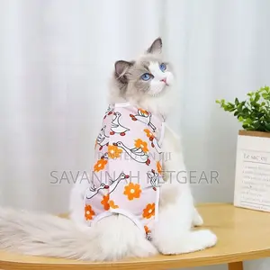 Funky Small Dog Cat Recovery Suit Clothe Pajamas