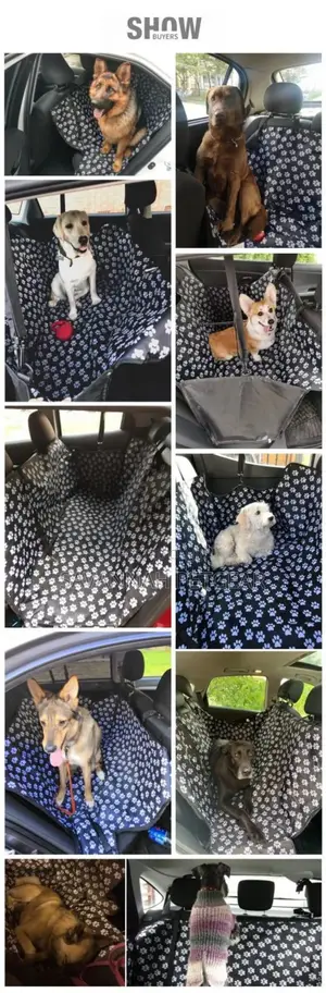 Pawprint Waterproof Dog Car Seat Cover Protector