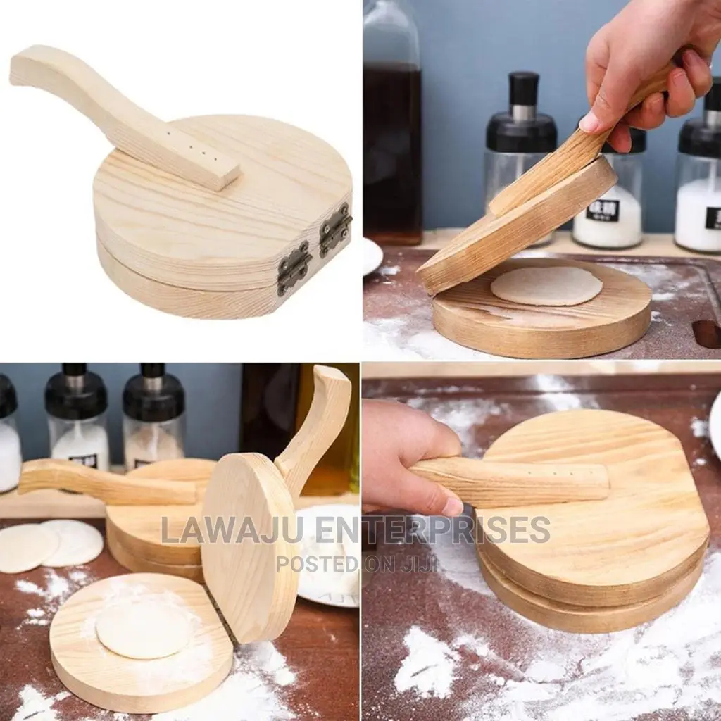 Wooden Dumpling Dough Press