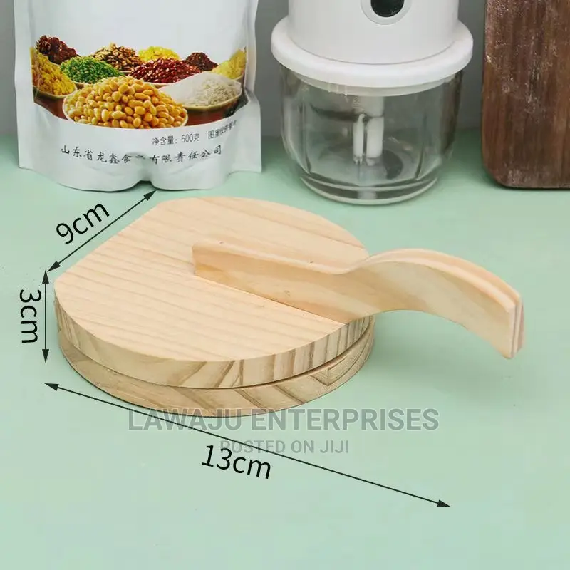 Wooden Dumpling Dough Press