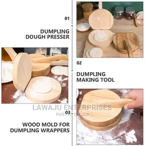 Wooden Dumpling Dough Press