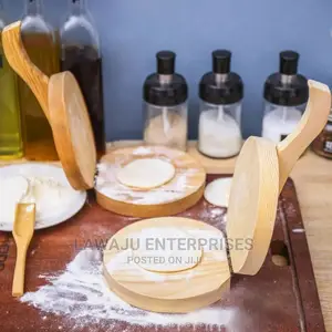 Wooden Dumpling Dough Press