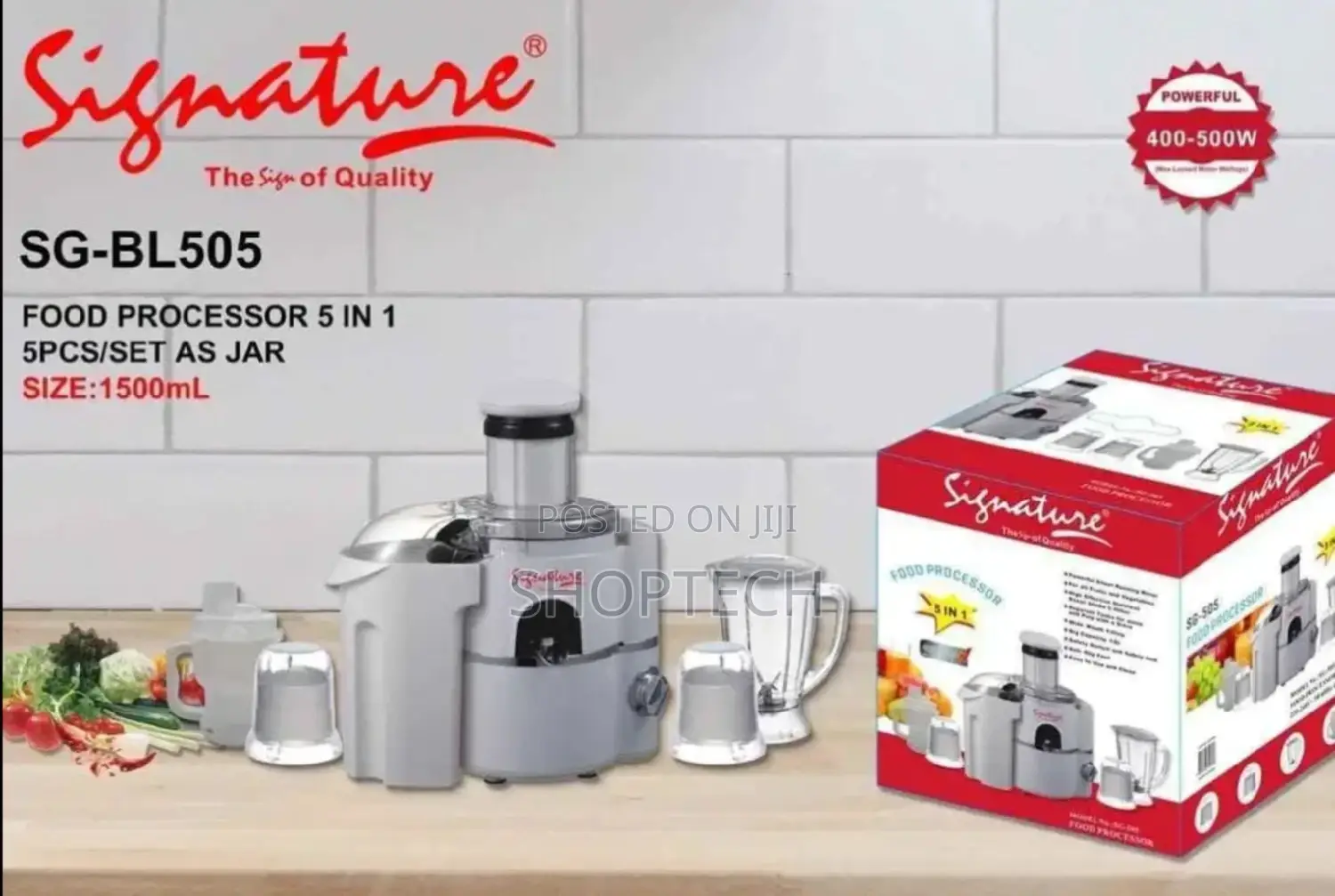 5 in 1 Multi Functions Signature Food Processor