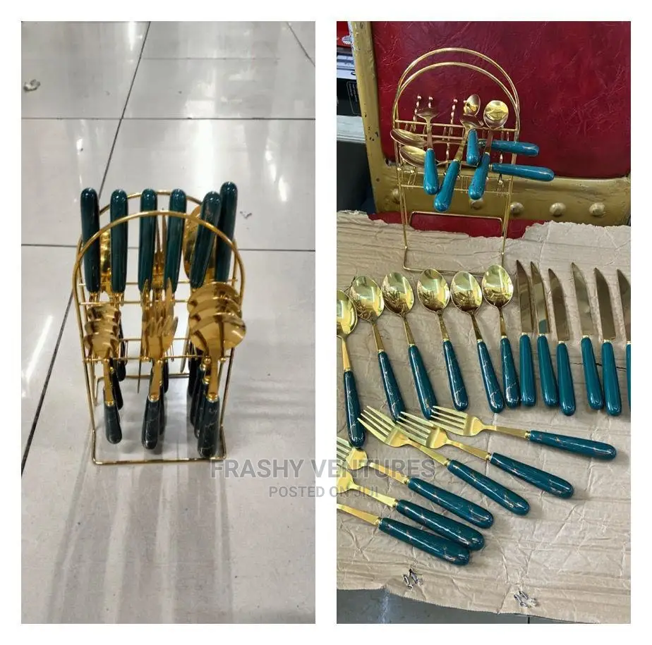 Golden Cutlery Set