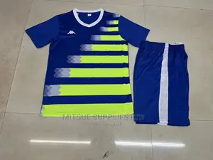 A Set of 17 Full Team Soccer /Football Uniforms- Blue Green
