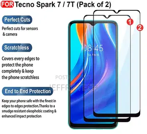 Tecno Spark 7 / 7T Tempered Glass (Pack of 2) | Screen Prote
