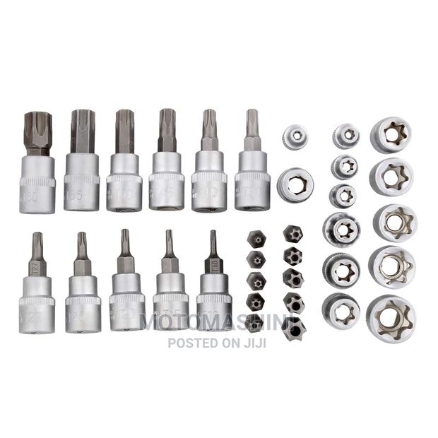 34 Pieces Torx Socket Kit Male and Female - thumbnail 3
