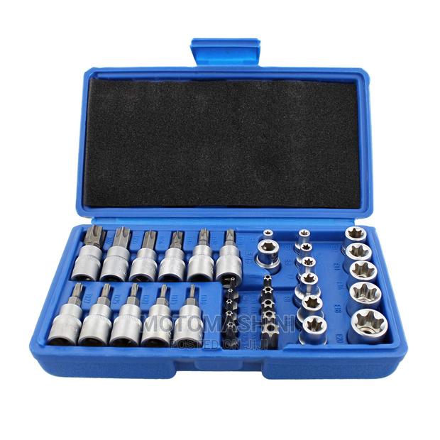 34 Pieces Torx Socket Kit Male and Female - thumbnail 5