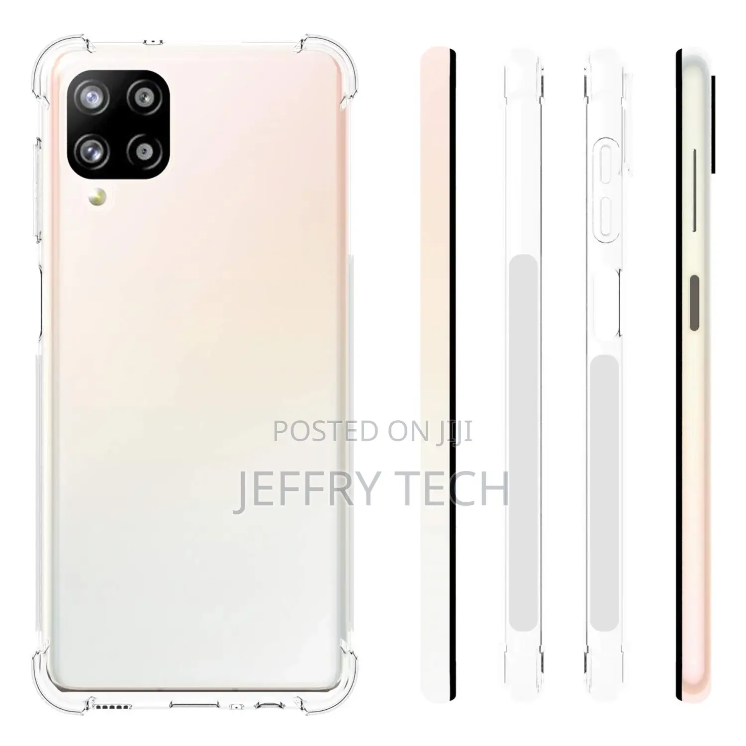 Silicone Bumper Back Cover for Samsung Galaxy M53 5G, Clear