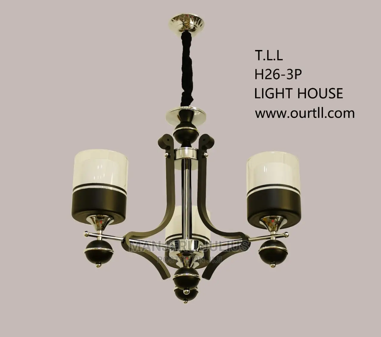 3 Arms Chandelier