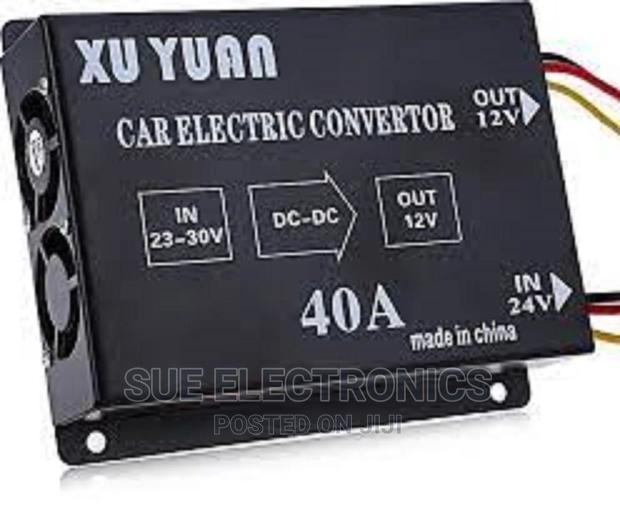 Auto Car Vehicle 40a Dc 24v to 12v Efficient Power Supply