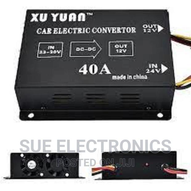 40a Dc 24v to 12v Voltage Reducer Car Power Supply Transform