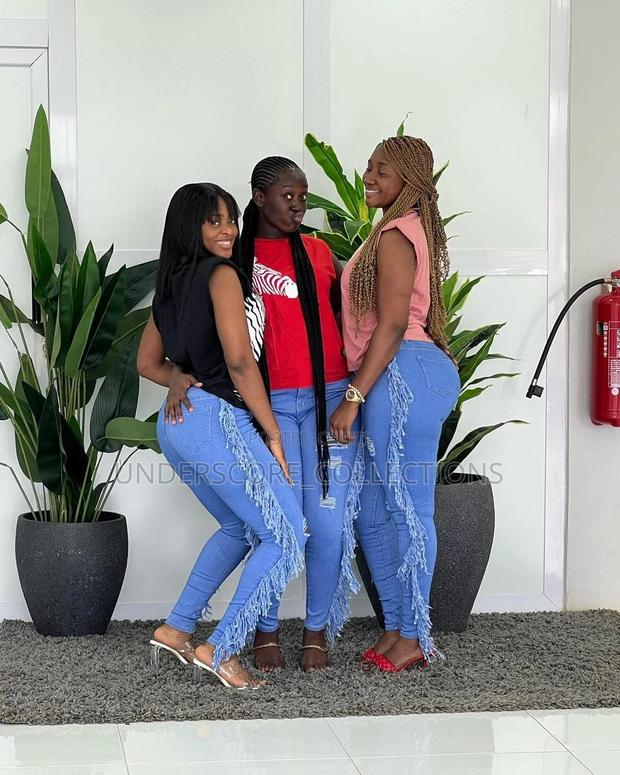 Ladies Quality Ragged Mommy Jeans - thumbnail 5