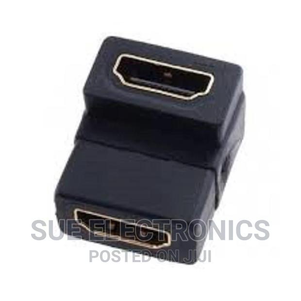 Hdmi Female to Female Connector Adapter at a Right Angle
