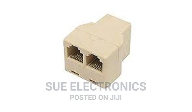 Telephone 2-Way Phone Splitter Modular Adapter - main view