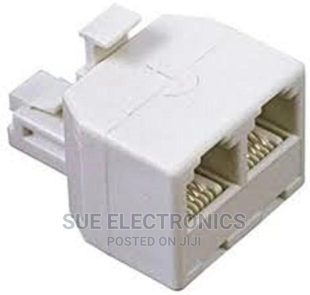 Telephone 2-Way Phone Splitter Modular Adapter - thumbnail 2