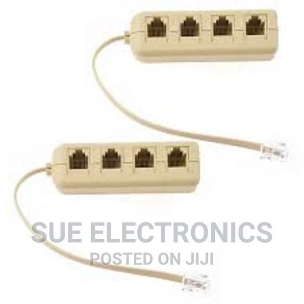 RJ45 4 Way Telephone Cable Modular Splitter - thumbnail 2