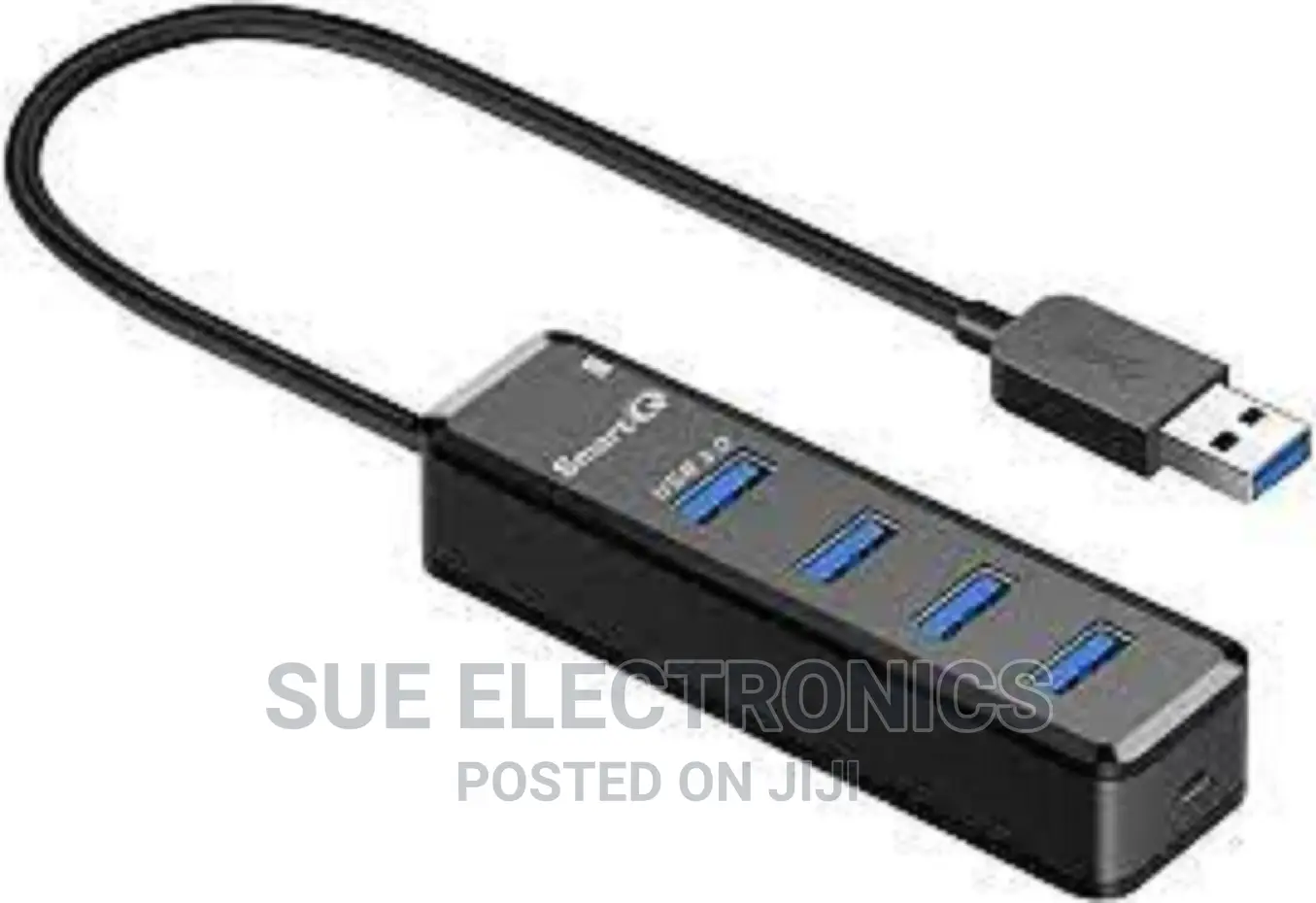 4-Port Usb 3.0 Hub (Black)