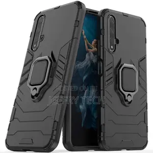 Huawei Nova 5T Metal Ring Grip Kickstand Shockproof Hard Bum