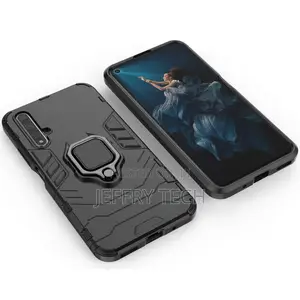 Huawei Nova 5T Metal Ring Grip Kickstand Shockproof Hard Bum