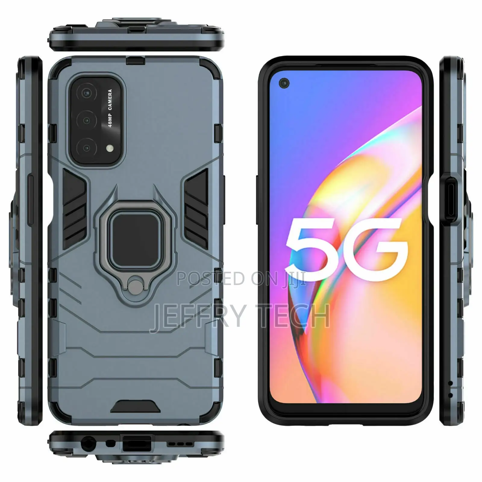 Oneplus Nord N200 N10 5G N100 Case Ring Stand Phone Cover +